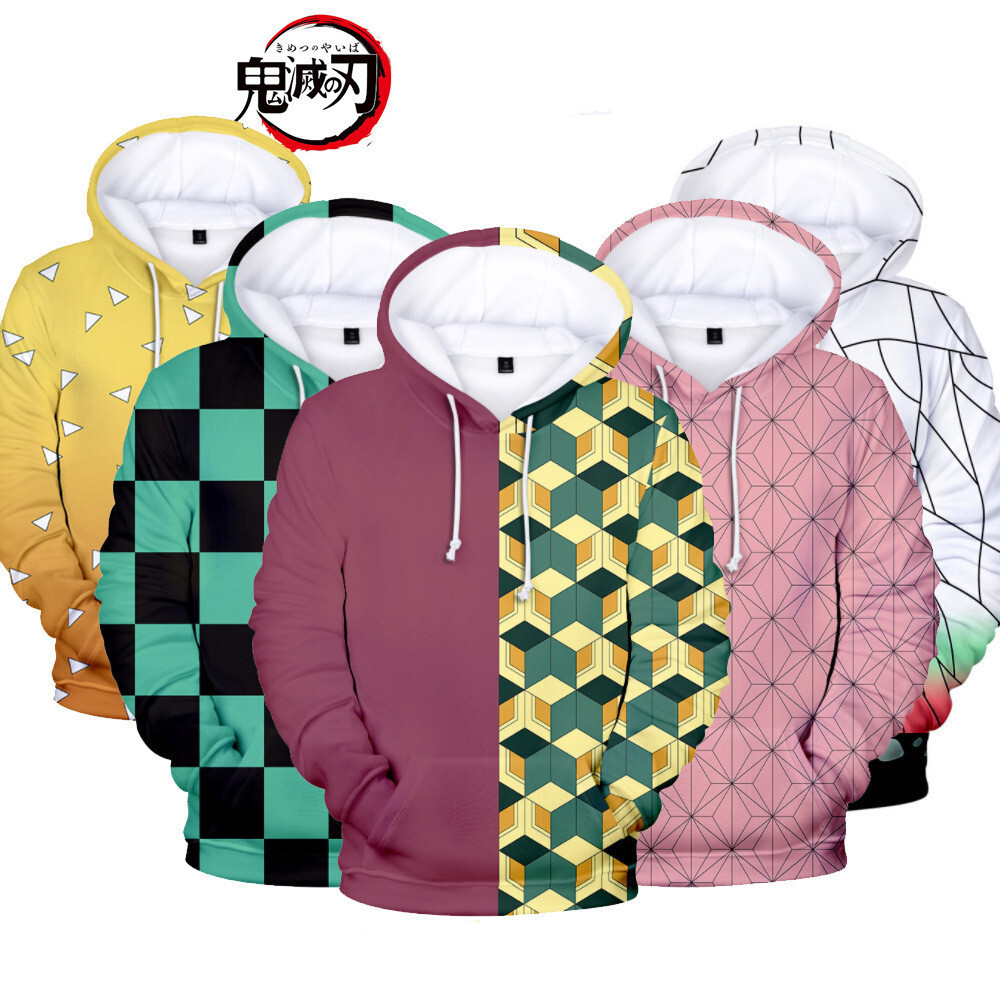 66 Demoned Slayer Hoodies In Hoạt Hình Hoodies Tanjiro Nezuko Cosplay Trang Phục