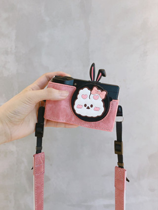  Vỏ máy ảnh Vỏ da máy ảnh Vỏ bảo vệ máy ảnh Thích hợp cho túi máy ảnh Ricoh GR III Bảo vệ đế nửa bộ GR3 Màu hồng Pin có thể tháo rời Vỏ da Miễn phí vận chuyển 