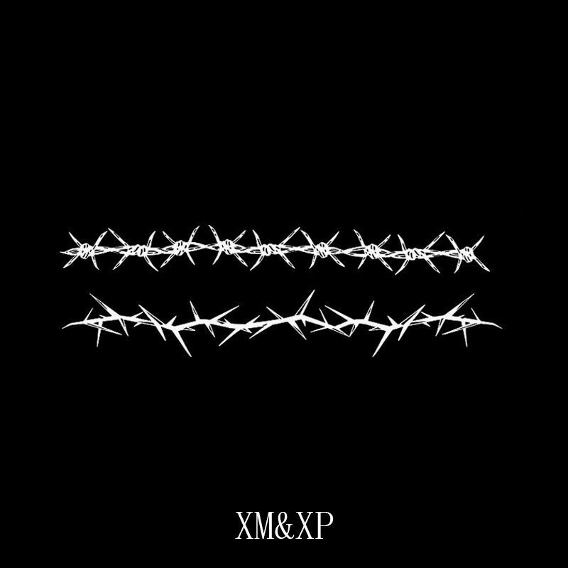 ( Sẵn) XM&XP Tem nhãn dán hình xăm thảo dược Juxian Thorn, chống nước, bền lâu, vòng tay, nước ép,