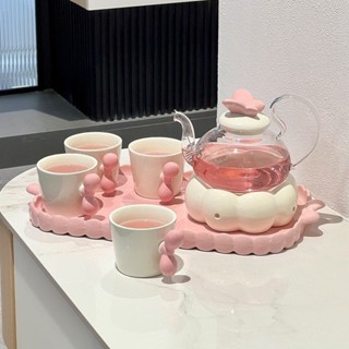 Hoa độ cao dày lọc thủy tinh pha chịu nhiệt dưỡng sinh trà đun nước thiết lập nến sưởi ấm