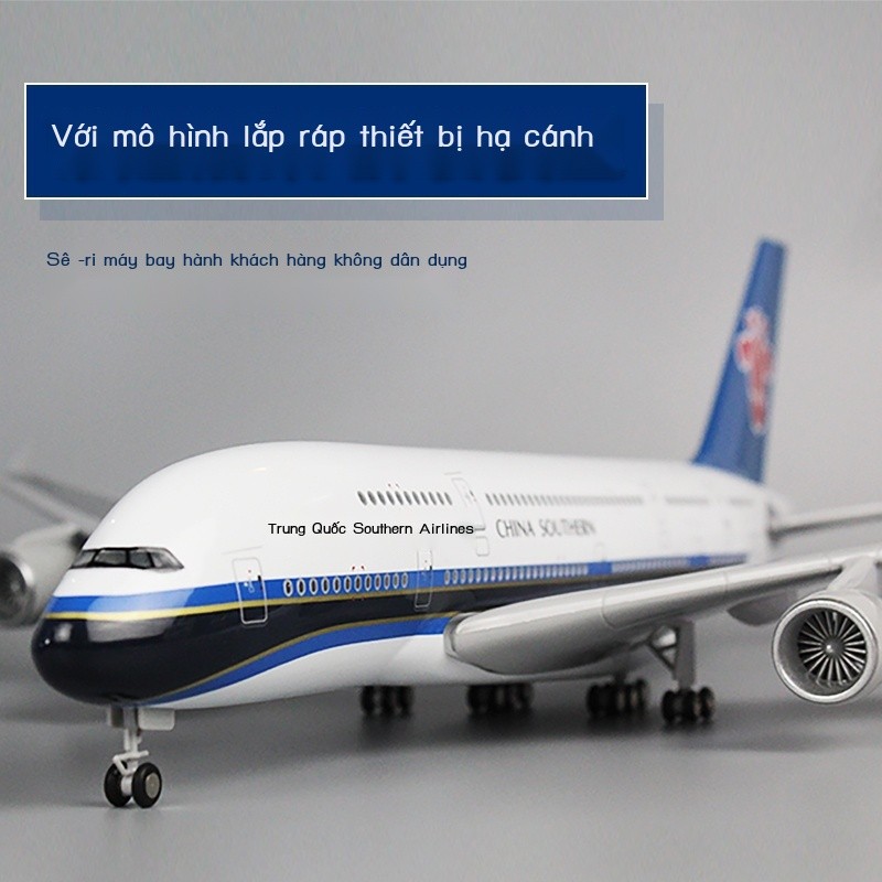 [ Siêu Tiết kiệm] Mô hình máy bay với phà Tichuan 3U8633 Captain Airbus 380 Trung Quốc Airlines Air