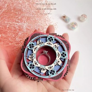  [VIP] Ủy Quyền Chính Hãng DIY Sinh Viên3D Hộp nhạc quà tặng handmade bằng gỗ, hộp trang sức lắp rá