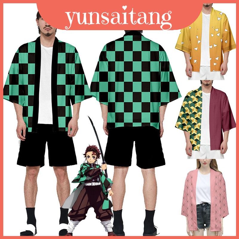 Anime Demon Tinh Tế Slayer Kimetsu No Yaiba Kamado Nezuko Cosplay Rời Haori Áo Halloween Cho