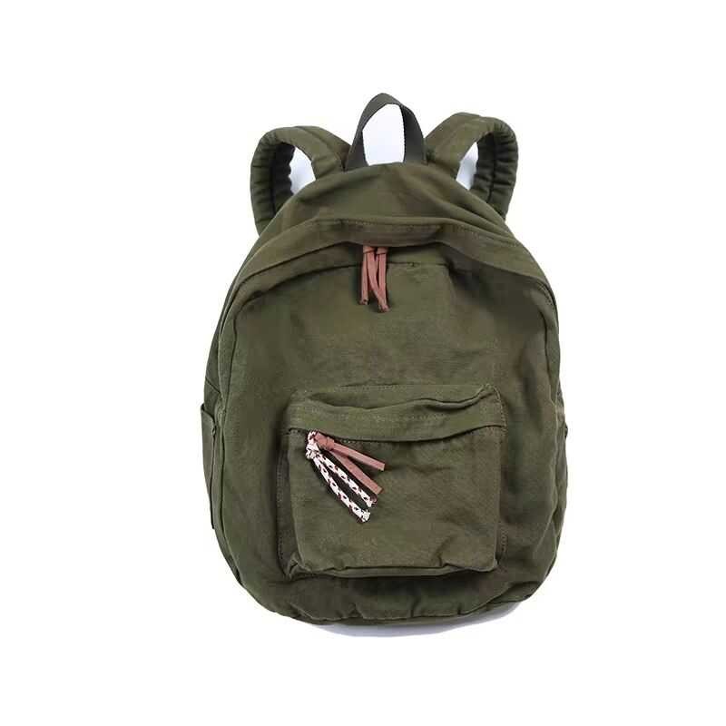 Mỹ Vintage Quân Đội Xanh OG107 Ba Lô Rửa Đau Khổ Túi Máy Tính Ngoài Trời Túi Du Lịch Nam Nữ