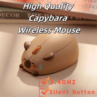 Yocunker Dễ Thương Chất Lượng Cao Capybara / Mèo Im Lặng Chuột Không Dây Cô Gái Quà Tặng Cho Laptop PC Windows Mac