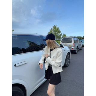 Whbyzwhcb Áo khoác bóng chày thêu nữ mới phù hợp với hàng đầu thông thường