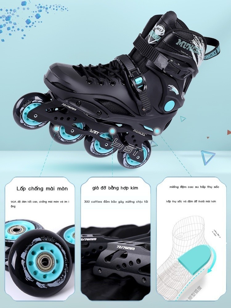 Giày trượt patin giày trượt patin người lớn giày trượt patin nam sinh viên đại học giày trượt patin