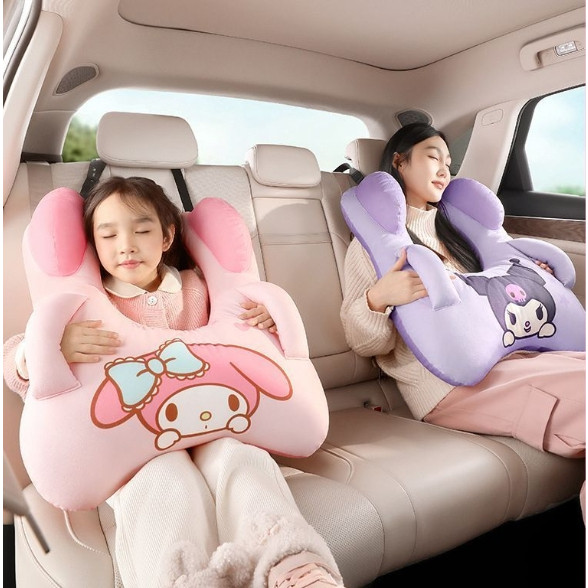 Xe đạp gối an toàn cho trẻ em SANRIO gối ngủ trên ô tô Gối ngủ trẻ em trên ô tô trên xe hơi gối ngủ 