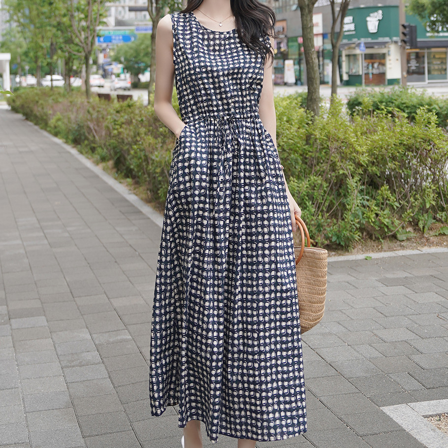 Oladivi Plus Size Nữ In Hình Thời Trang Váy Không Tay Mùa Hè Oversize Áo Khoác Áo 1179 E026