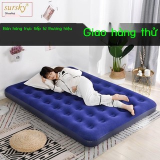   GIÁ SỐC  Nệm bơm hơi đơn hộ gia đình sàn có thể gập lại nệm hơi đôi buổi chiều bơm hơi dày đi kèm 