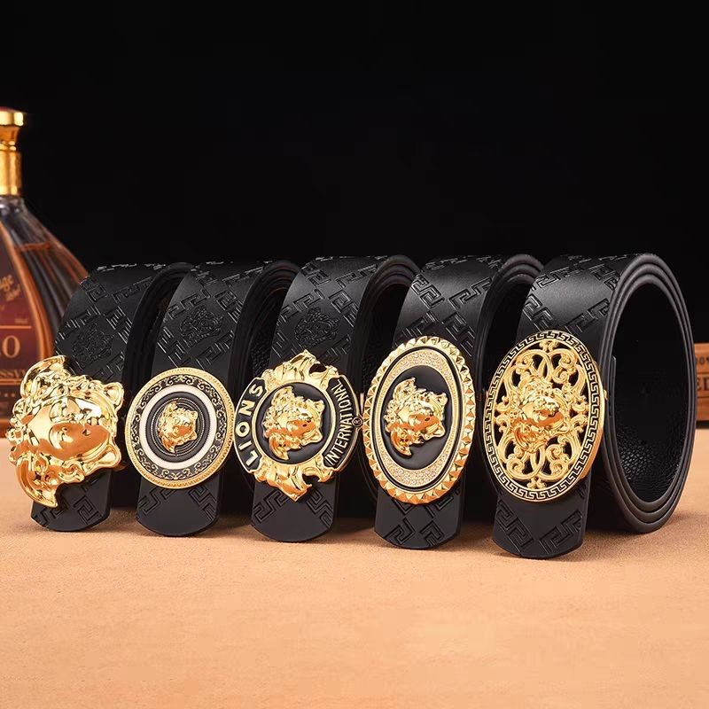 Thắt lưng nam cổ điển Versace Beauty Head Belt Retro Youth Jeans Belt