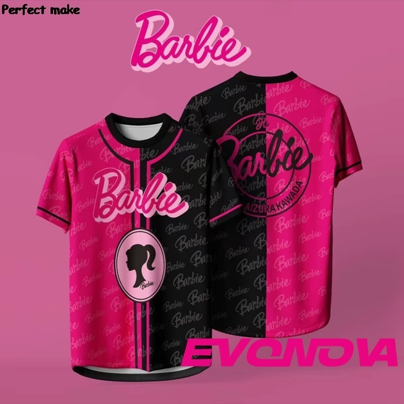 Barbie Microfiber Jersey Hàng Đầu Jersey Tay Ngắn Thể Thao Stylejersey Nhanh Khô Thích Hợp Cho Nam N