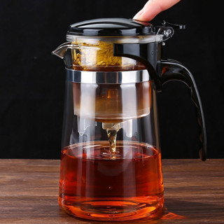 (HÀNG HOT) Cốc thanh lịch chống cháy nổ ấm trà thủy tinh chịu nhiệt ấm trà hộ gia đình một cú nhấp 