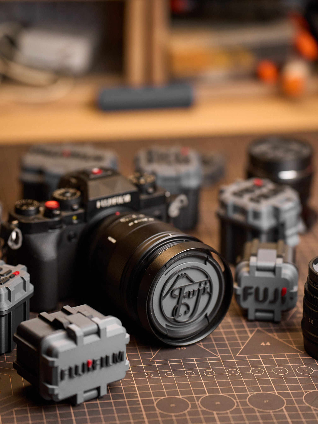 Ống kính chụp ảnh máy ảnh Hộp lưu trữ pin Fuji W235 / W126 / XT5 / XS20 / xh20 / X100 Vỏ bảo vệ ống 