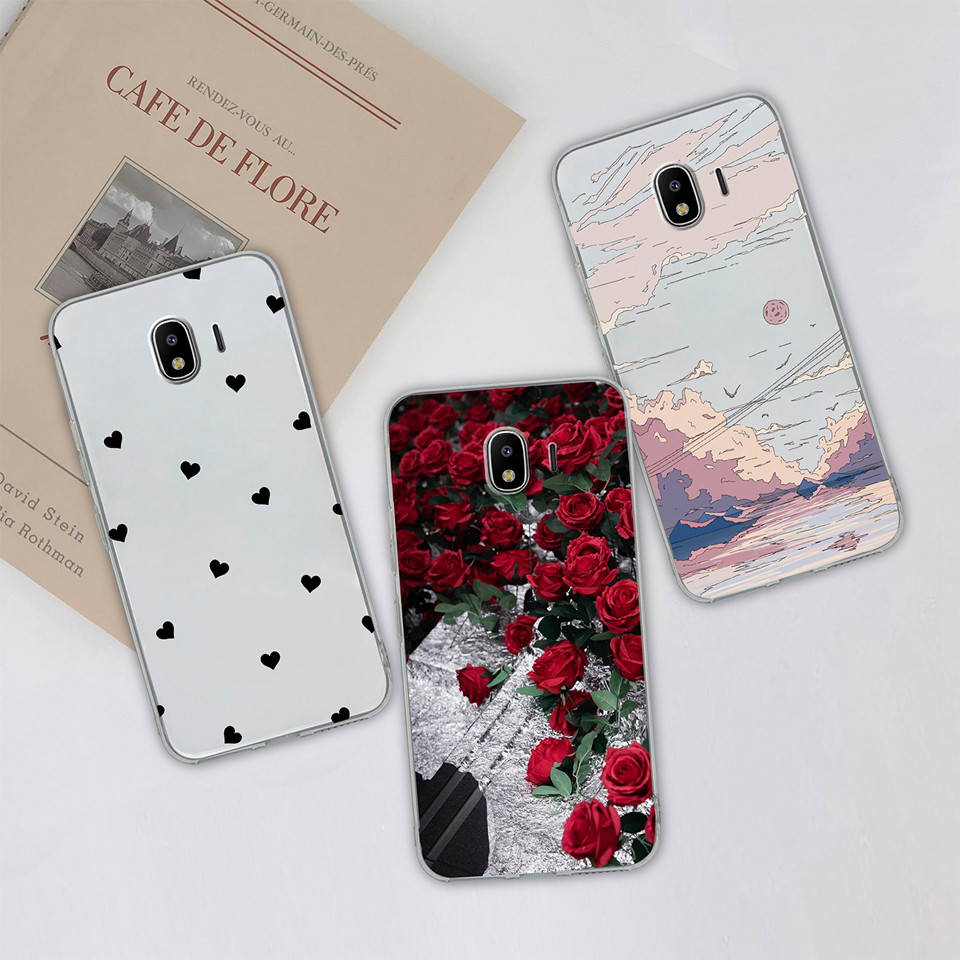 Dành Cho Samsung Galaxy J2 Pro J2 Prime Ốp điện thoại Trái Tim Tình Yêu Hoàng Hôn Hoa Hồng Chống Sốc