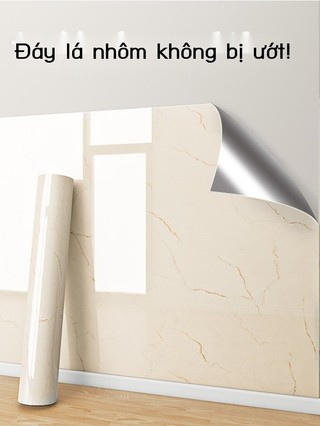 Dán tường giả đá cẩm thạch tự dính chống thấm nước chống ẩm dán tường nền tường trang trí tường tườ