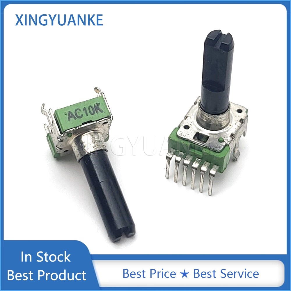 2 Cái / lốc RK12 Loại Đôi Dọc A10K AC10K Với Khuếch Đại Công Suất Giữa Điểm Âm Lượng Âm Thanh Chiết 