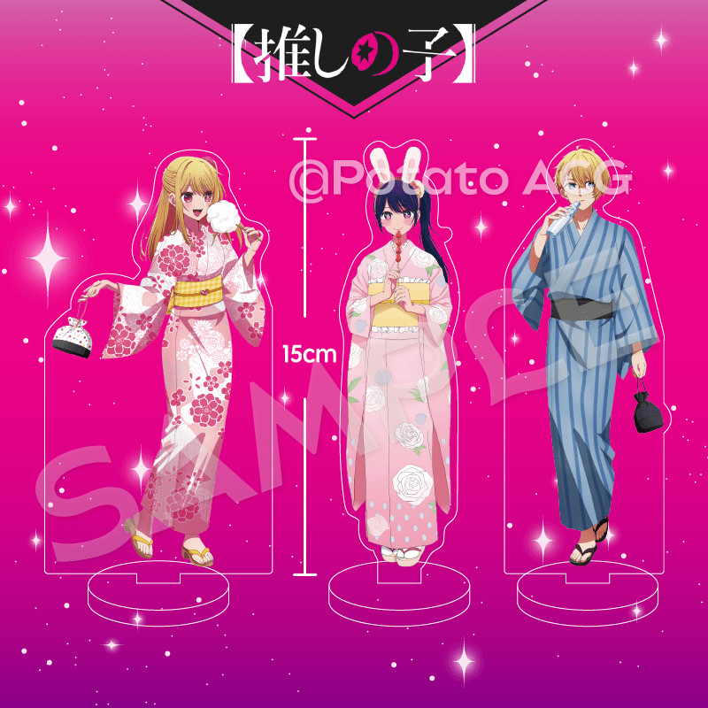 Mc Phong Cách Mới Đứng OSHI NO KO Hoshino Ai Hoshino Akuamarin Hoshino Rubii My Push Child Hoshino A