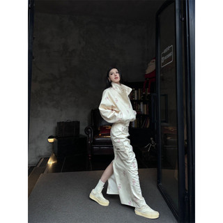Jamaisvu Mỹ Thể Thao Thường Ngày In Hình Áo Khoác Cardigan Mùa Xuân Phong Cách Mới Tinh Khiết Desire Phong Cách Cao Cấp Váy Phù Hợp Với Nữ