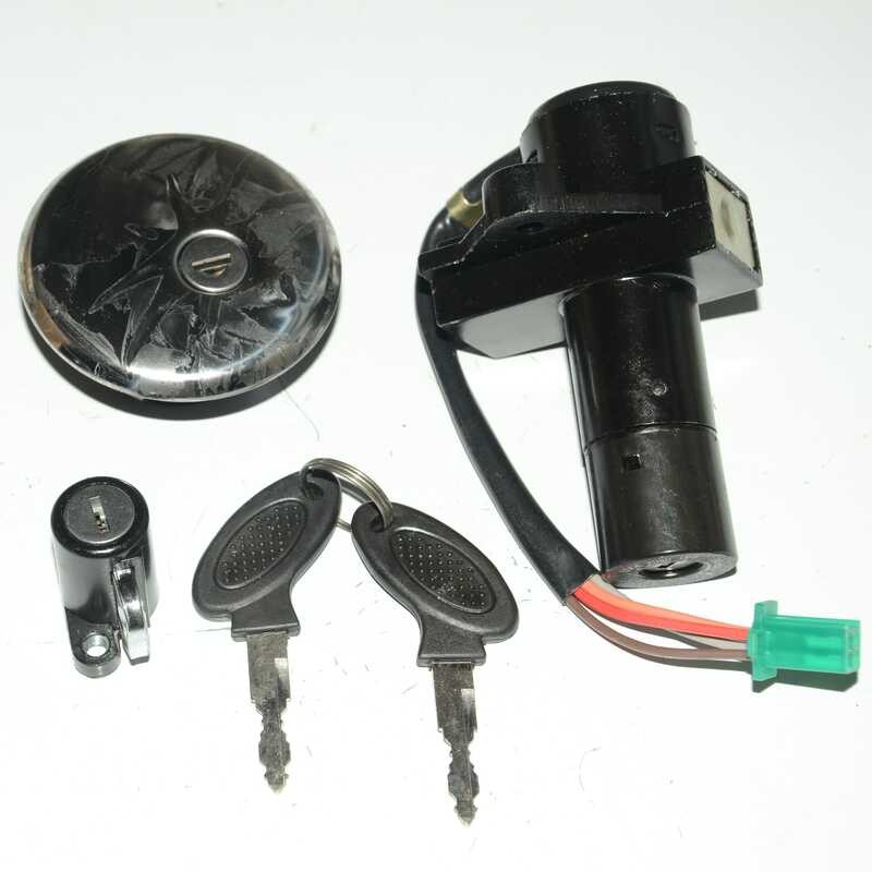 Thích Hợp Cho Dachangjiang Wangjiang Phụ Kiện Xe Máy GN250 Bộ Khóa Cửa Điện GN250 Nắp Bình Nhiên Liệ