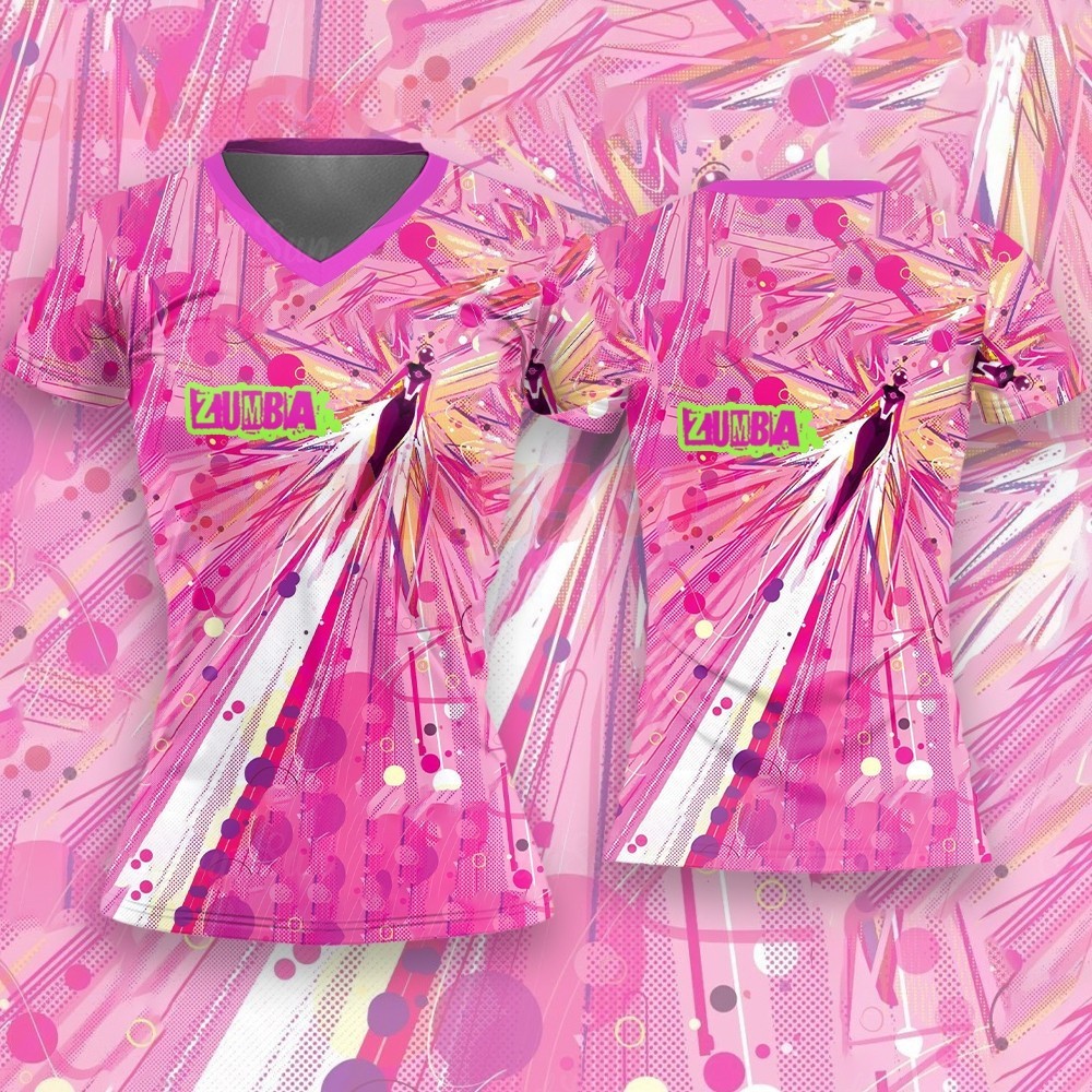 Áo thun Zumba Wear thể thao, phù hợp cả nam và nữ, có thể customize tên và số
