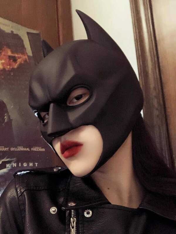 Batman Mask Head Set Chơi Batman Nam Full Face Trang Trí Nữ Halloween cos Thể Hiện Đạo Cụ Trang Trí
