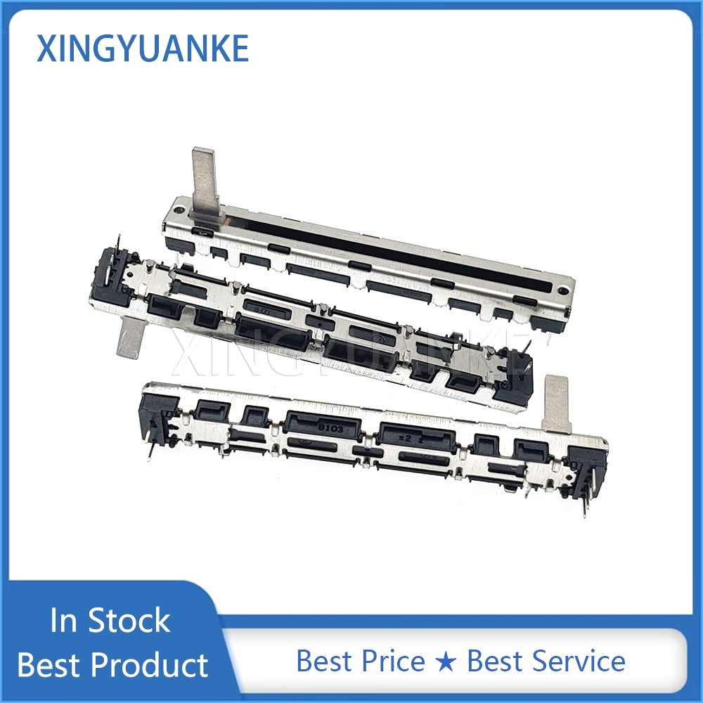 1 Cái / lốc 75MM Trộn Fader MG16CX B103X2 Trượt Điện Áp Đẩy Kênh Kép B10K B10K * 2 Tay Cầm Chiều Dài