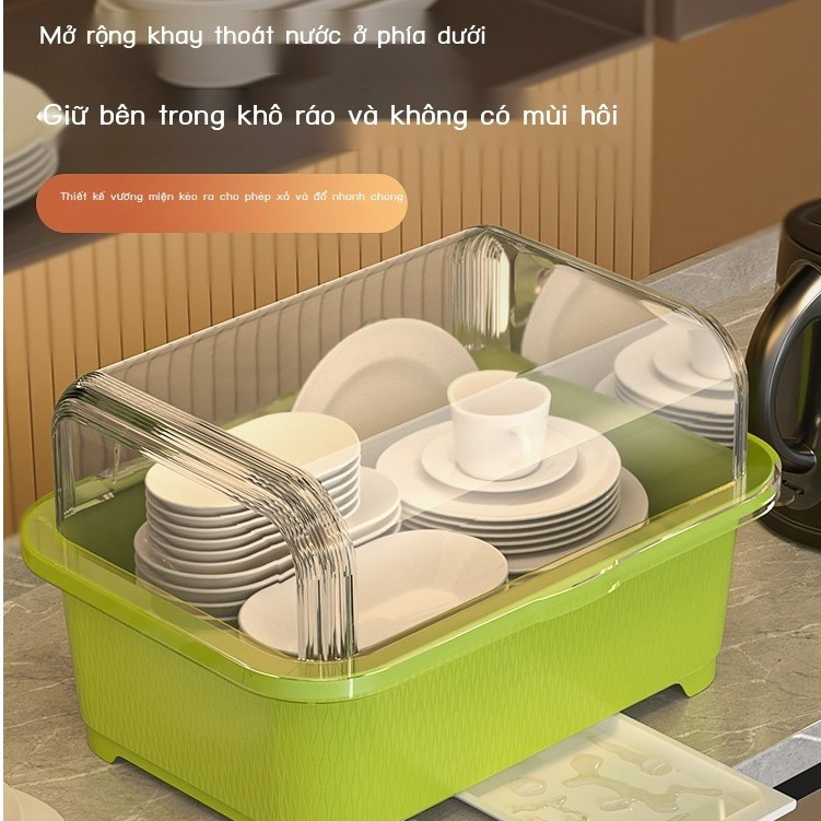 Giá đựng bát đĩa, hộp đựng bát đĩa, tủ bát đĩa, bếp gia dụng, giá bát đĩa thoát nước, hộp đựng bát