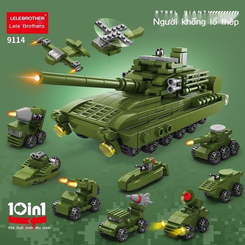 [Đa Năng] Bán nóng Lele Brothers Trẻ em Hội đồng cảnh sát xe máy Airplane Ariplane Model Model Boy