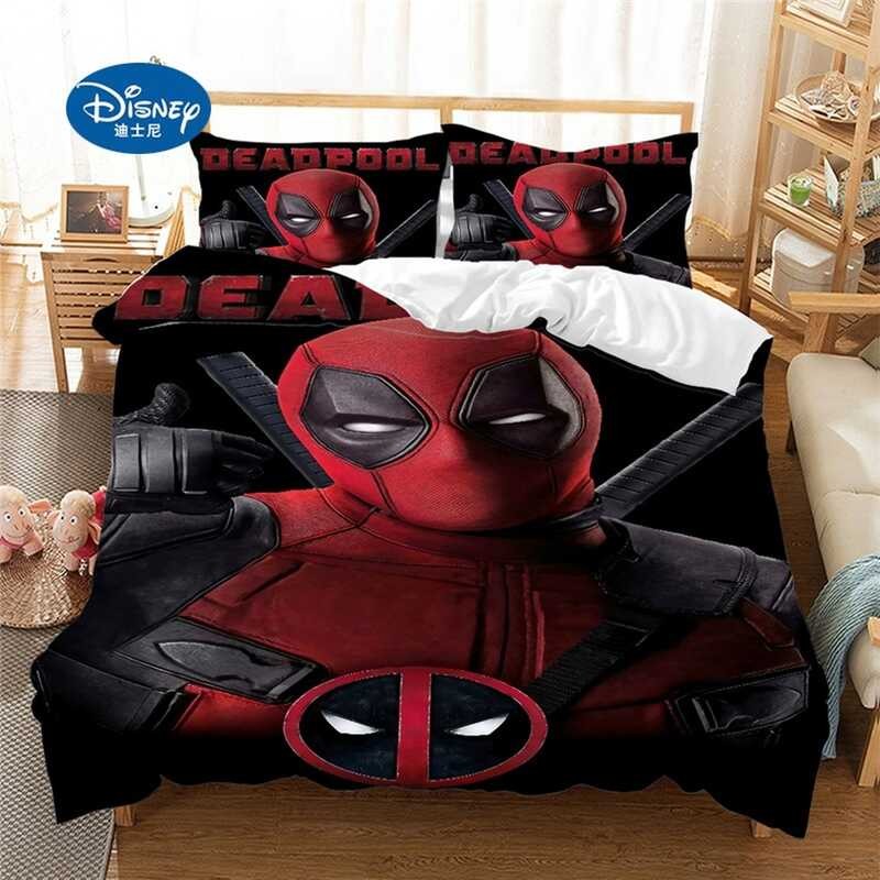 Cover Deadpool Duvet Pillowcase Home Textile Adult Children Gift Queen King Size Bedding Set Pil