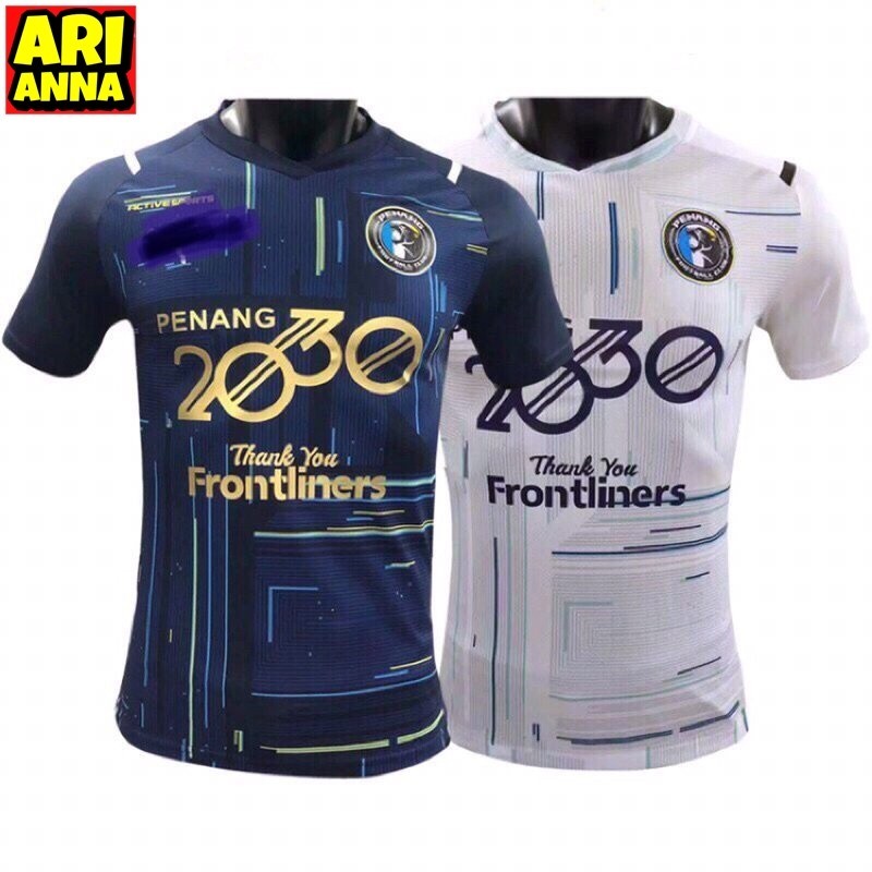 Arianna [Tên & Số tùy chỉnh miễn phí] PENANG FC HOME AWAY JERSEY PLAYER VẤN ĐỀ Penang FC Sân nhà / s