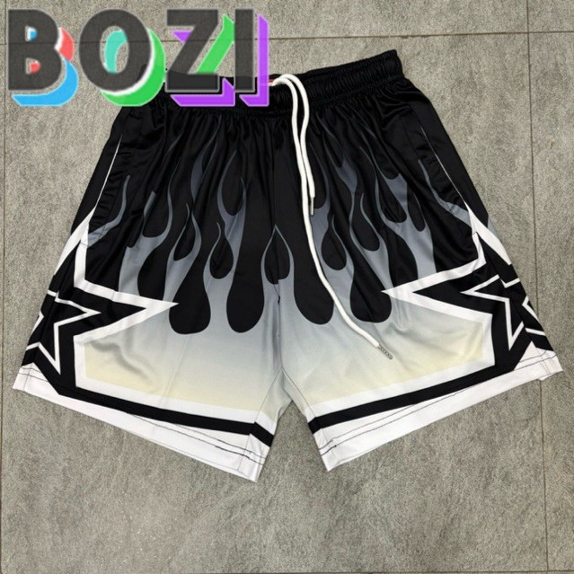 Quần short bóng rổ nam Eric Emanuel Họa tiết ngôi sao lửa LỚN