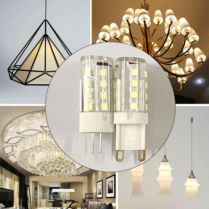 1 Chiếc Đèn LED G9 G4 3W 5W 7W Bóng Đèn LED Gốm Ấm Thay Thế Đèn Halogen Đèn Chùm Bóng Đèn Tiết Kiệm 