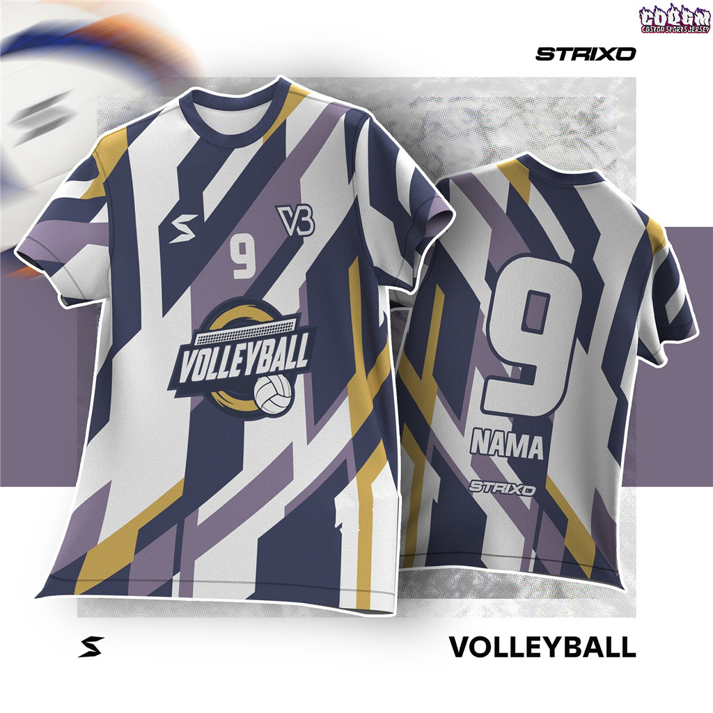 Coqgm Phổ Biến Hoàn Toàn Thăng Hoa Bóng Chuyền Jersey Tùy Chỉnh Tên Nam Nữ Jersey Baju Jersey Kích T