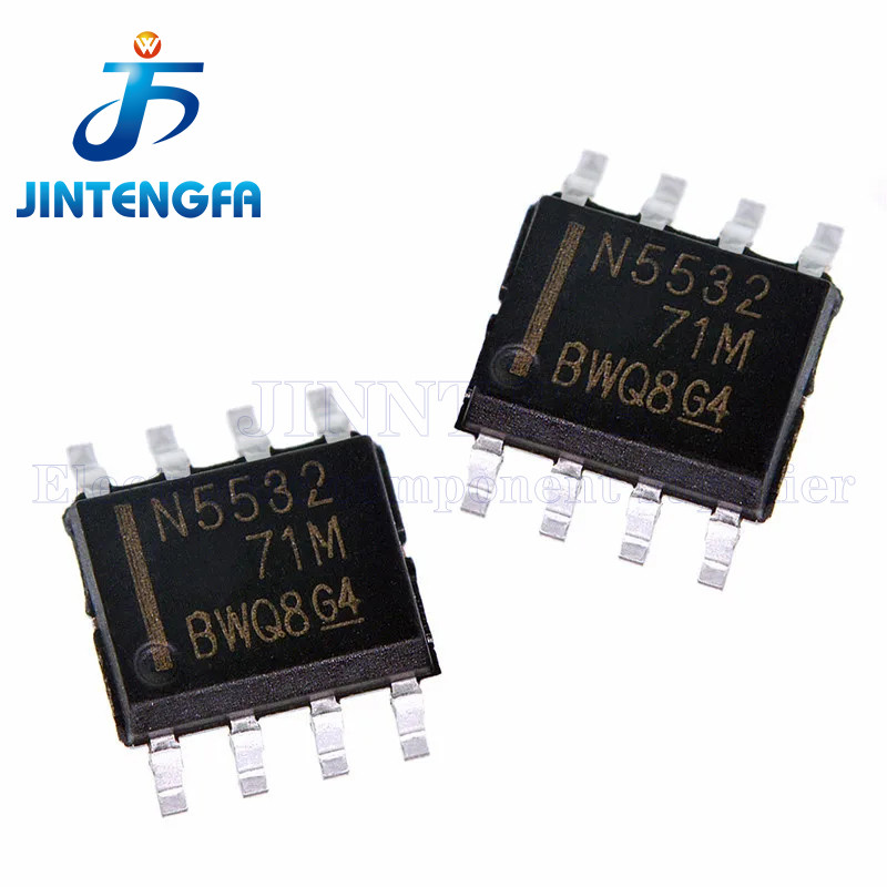 10 CÁI NE5532 NE5532P NE5532AP DIP-8 NE5532DR NE5532ADR N5532A SOIC-8 SMD Bộ khuếch đại hoạt động ít