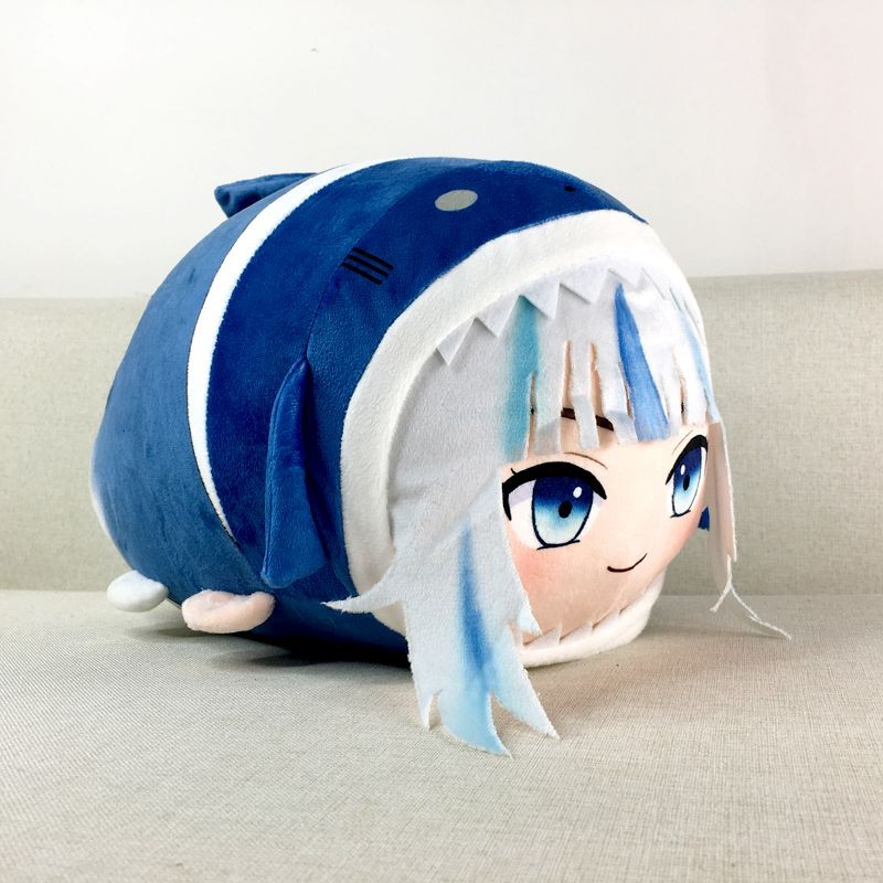 🔥VTuber🔥Gawr Gura Anime doll Gối Ôm Búp Bê SẴN KHO Phiên bản dẹt mềm, quà sinh nhật nữ Manga