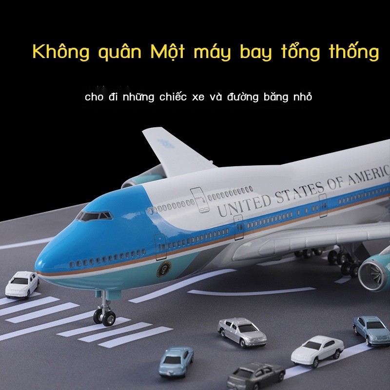 HOT- [ Ảnh thật ] 51cm Hoa Kỳ Air Force One Airplane Model Model Model Hàng không Máy bay Hành khác