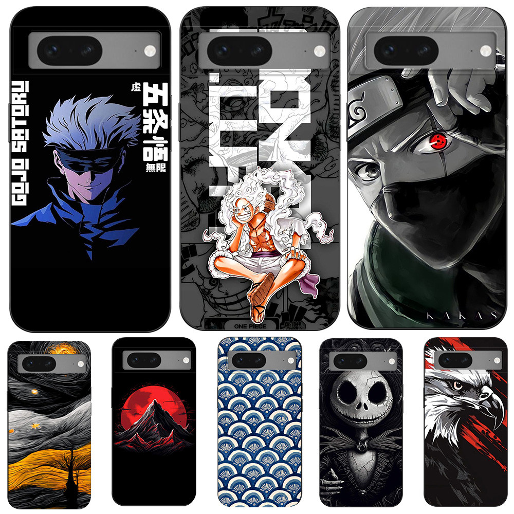 Dành Cho Google Pixel 7 Ốp Lưng Google Pixel 7 Pro Soft Case tpu Màu Đen Cool Anime