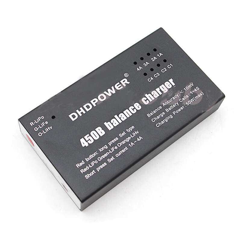 ☑♥ Máy sạc cân bằng pin cho xe RC DHD450B, bay RC, máy di chuyển 1-4S LiFe LiPoHV