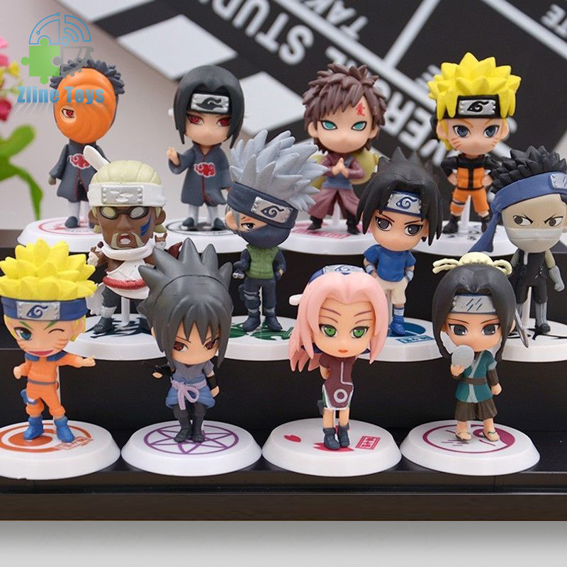 Naruto miniQ phiên bản mô hình Naruto Sasuke Kakashi Kakashi Itachi Gaara quà tặng