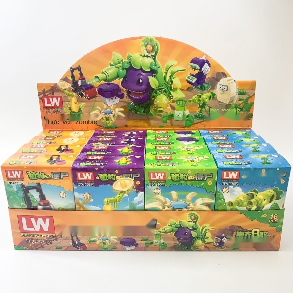 【3907Bộ Sưu Tập Người】Khối xây dựng Zombie thực vật mới tương thích với Lego, đồ chơi giáo dục lắp
