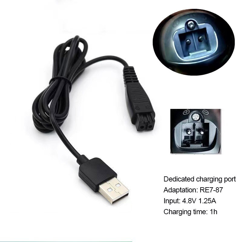 Cáp sạc dao cạo điện Máy cạo râu Cáp sạc USB Thích hợp cho ES ES ERT3 LC50 LV54 RF41 ST29 RF31 LV65 