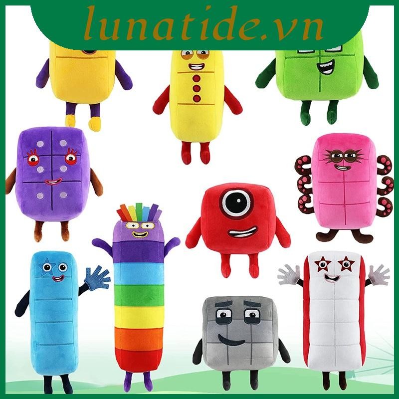 Numberblocks Đồ chơi nhồi bông sang trọng Khối số búp bê giáo dục- Thú Nhồi Bông Numberblocks Hình S