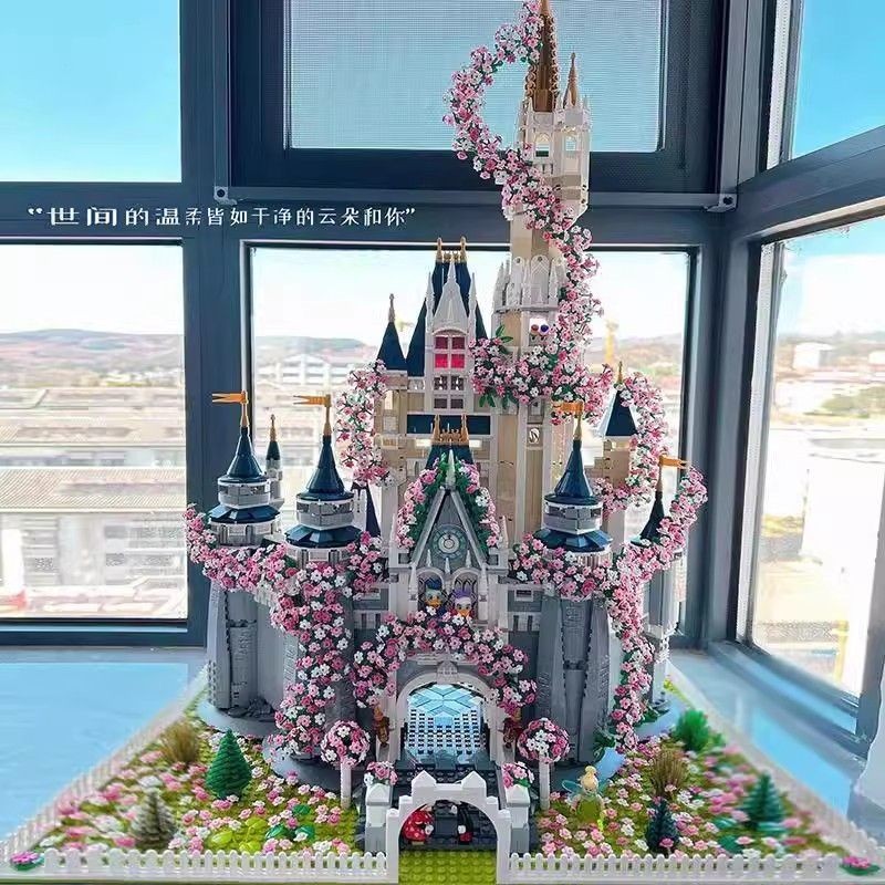 🚘︎Trong kho🚗Tương thích Lego Disney công chúa lâu đài cô gái khối lớn lắp ráp đồ chơi tặng quà