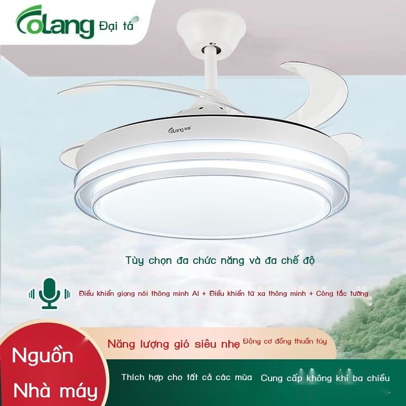 [Ảnh thật/Sẵn]  Quạt trần siêu mỏng Kolan cho nhà hàng, phòng khách, quạt trần nhà, quạt trần phòng
