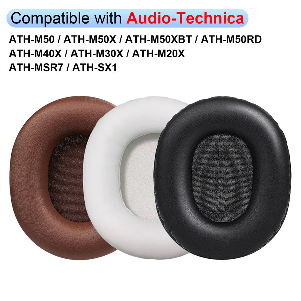 1 Cặp Miếng Đệm Tai Cho Audio-Technica ATH-M50 M50X M50XBT M50RD M40X M30X M20X MSR7 SX1 Tai Nghe Đệm Tai Nghe Nhét Tai