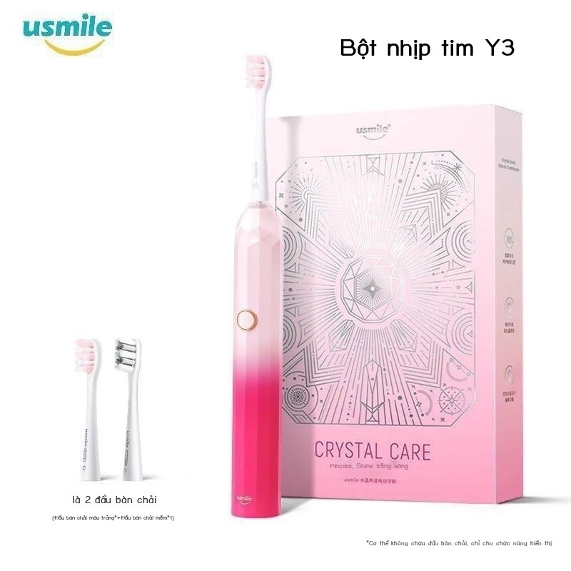 usmile Bàn Chải Đánh Răng Điện y3Bàn chải đánh răng đôi cột La Mã rung bằng sóng âm với lông mềm ch
