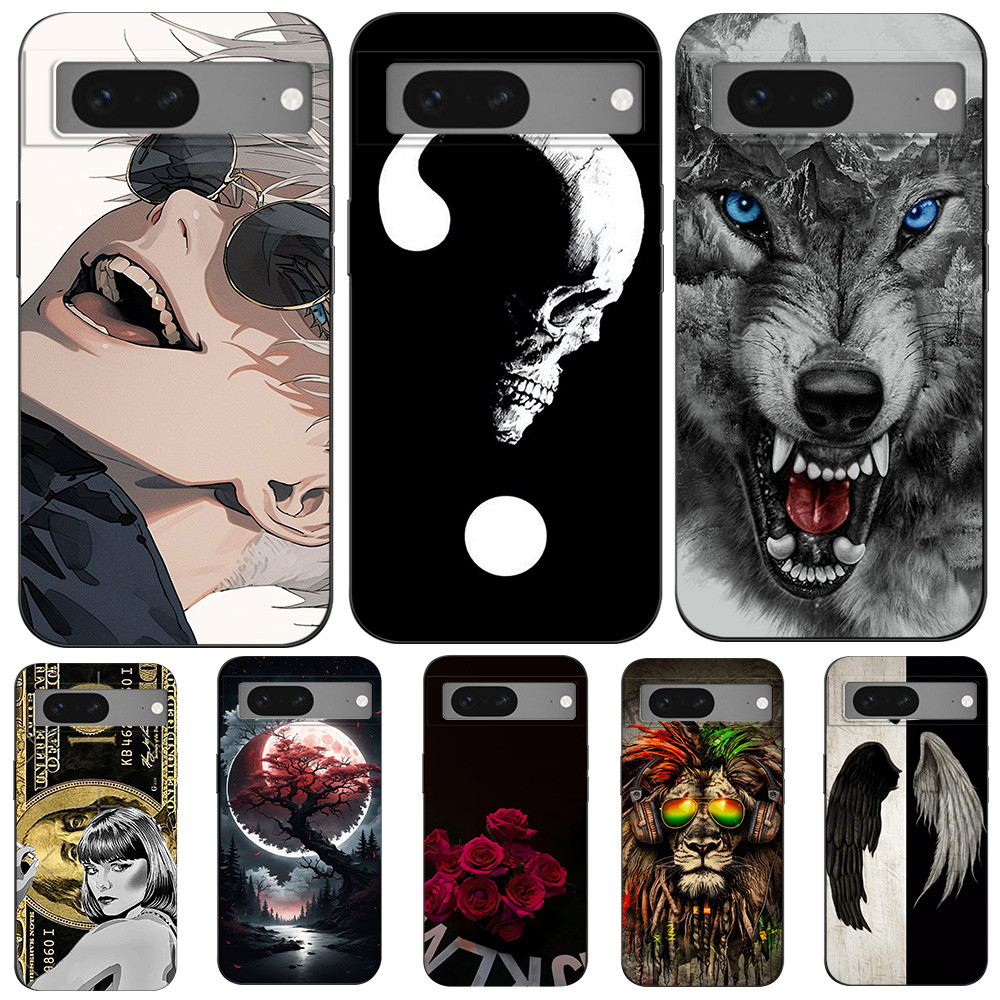 Dành Cho Google Pixel 7 Dành Cho Google Pixel 7 Pro Soft Case Màu Đen tpu Case Động Vật