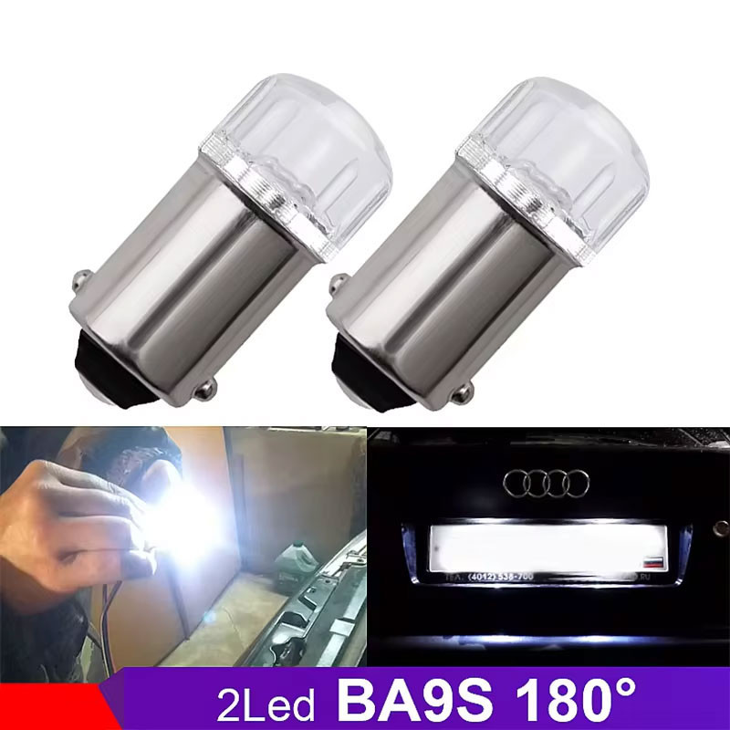 2 / 4 T4W BA9S LED Blub 2 H6W LED Cho Xe Phía Sau Bản Đồ Ánh Sáng 2835 SMD Trắng Tự Động Đỗ Xe Ngược