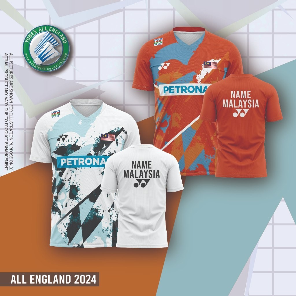 BADMINTON JERSEY MALAYSIA (ALL ENGLAND 2026), ÁO THUN BADMINTON MALAYSIA 2026